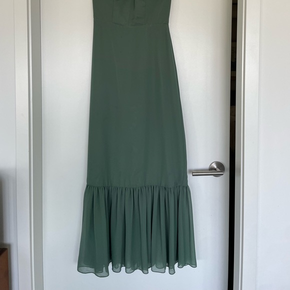 Azazie Justine eucalyptus A0 dress - Picture 9 of 12